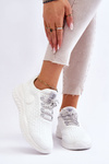 Damskie Sportowe Buty Memory Foam Big Star HH274296 Białe