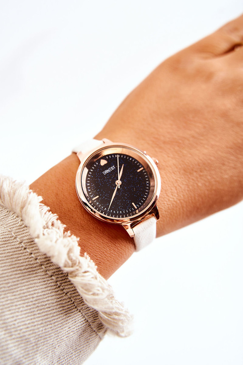 Damski Zegarek Na Cienkim Pasku Ernest Biały