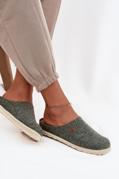 Obuwie Domowe Kapcie Damskie Inblu CS000047 Zielone