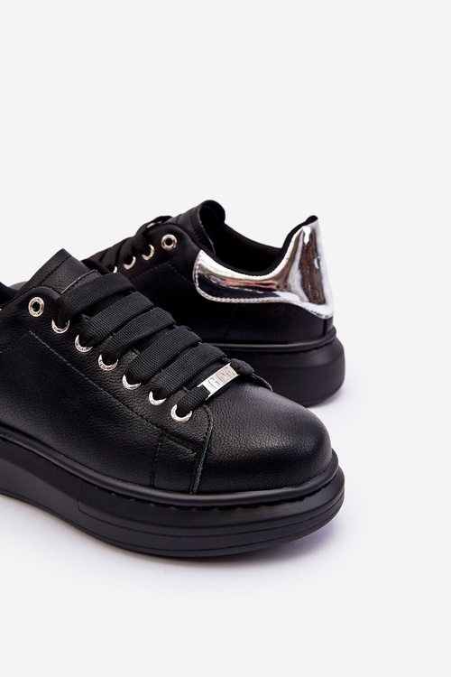Damskie Buty Sportowe GOE LL2N4012 Czarno-Srebrne