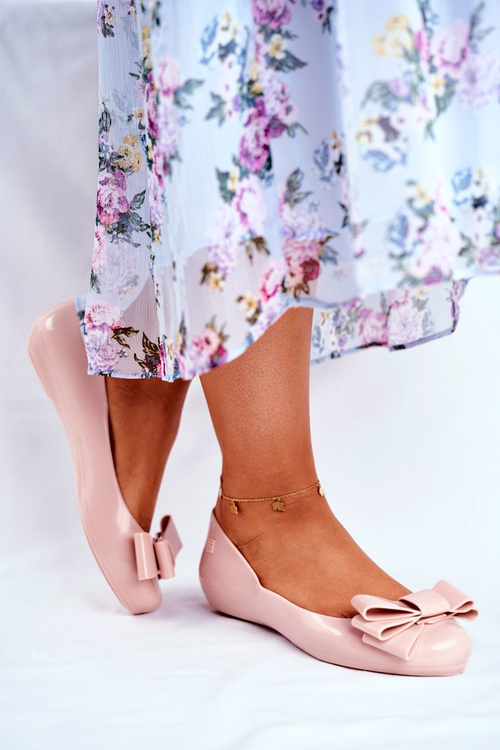 Damskie Baleriny Pachnące Gumowe ZAXY Jasno Różowe FF285058