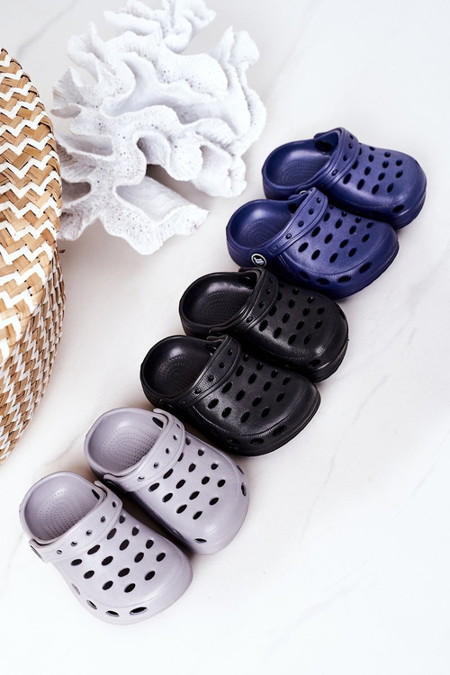 Klapki Dziecięce Piankowe Kroksy Szare Lucas