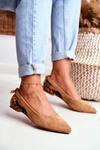 Lu Boo Baleriny W Szpic Zamsz Camel Better