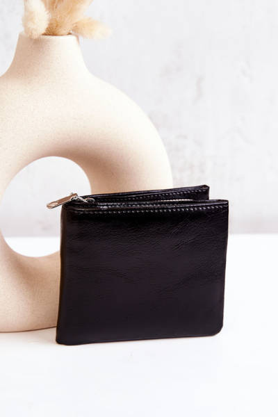 Mały Portfel Na Magnes Czarny Damaris