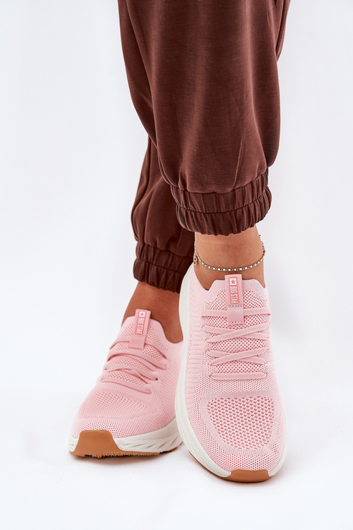 Wygodne Buty Sportowe Damskie Big Star RR274A131 HI-POLY SYSTEM Różowe