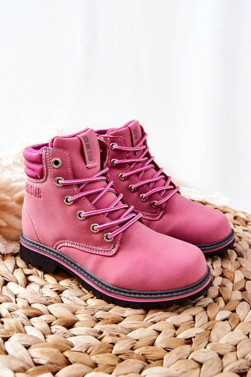 Trapery Botki Dziecięce Big Star BB374124BS Różowe