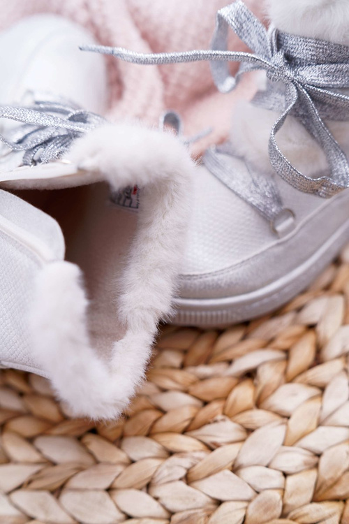 Botki Dziecięce Dziewczęce Big Star Białe EE374079