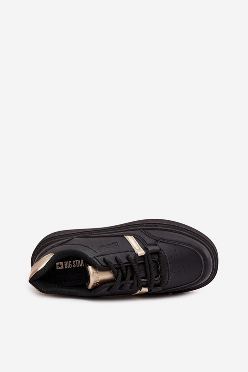 Damskie Sneakersy Na Platformie Big Star SS274360 Czarne