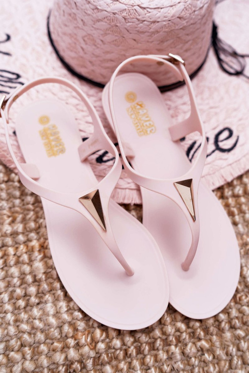 Damskie Sandałki Beżowe Storm