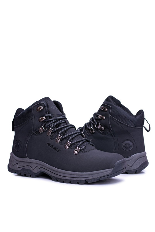 Trekkingowe Buty Męskie Ocieplane za Kostkę Czarne Carlito