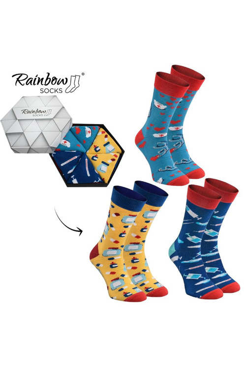 Skarpetki Rainbow Socks Dla Pielęgniarek I Pielęgniarzy 3 Pary