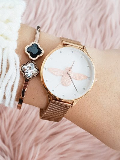 Damski Zegarek Michael John Różowe Złoto Stuart