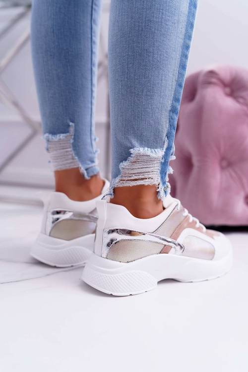 Sportowe Damskie Buty Różowe Mindley