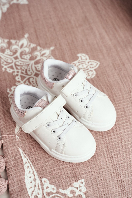 Obuwie Sportowe Dziecięce Na Rzep Białe Ilonka