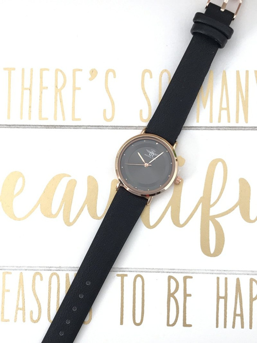 Damski Zegarek Michael John Paule Czarny