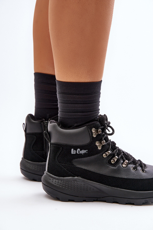 Damskie Lekkie Trapery Na Zamek Lee Cooper LCJ-24-03-3073 Czarne