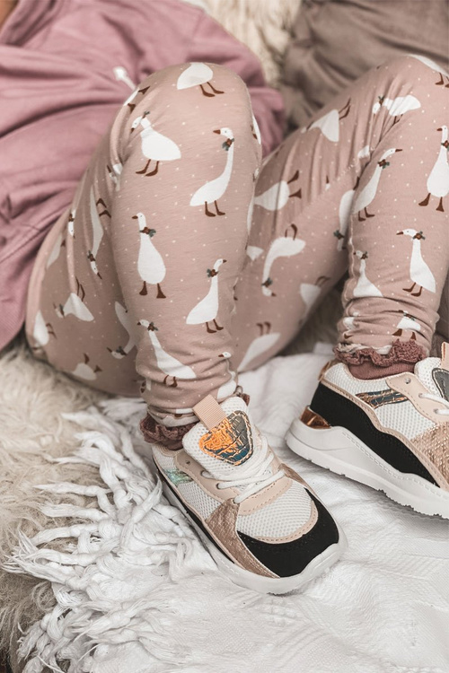 Dziecięce Sportowe Buty Sneakersy Czarno-Różowe Game Time