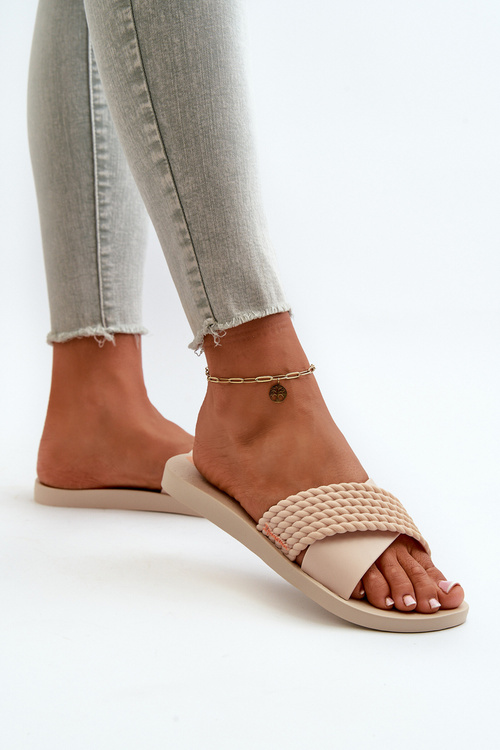 Płaskie Klapki Damskie 83244 Ipanema Street II Fem Beżowe