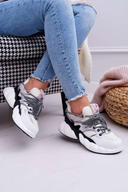 Damskie Sportowe Obuwie Big Star by Daniel Lopez Białe FF274A546