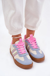 Sneakersy Damskie Z Eko Zamszu Multikolor Satylies