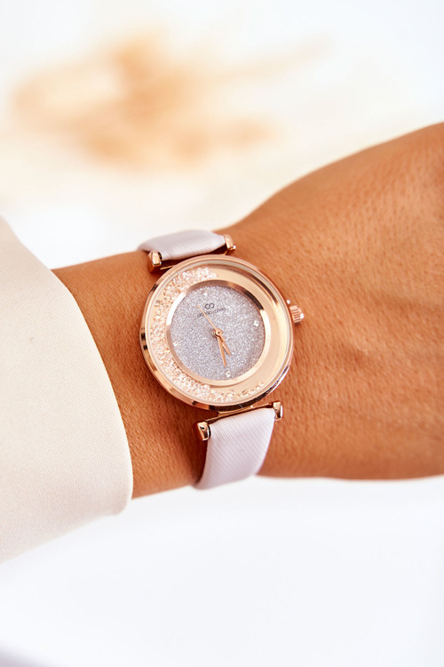 Damski Zegarek Z Brokatową Tarczą Giorgio&Dario Szary