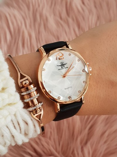 Damski Czarny Zegarek Michael John Morento