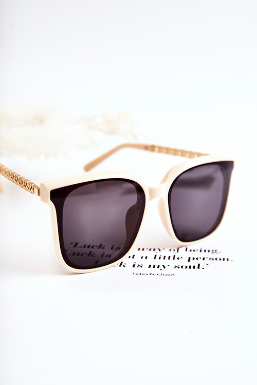 Damskie Okulary Przeciwsłoneczne V130035 Białe