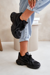 Buty Sportowe Sneakersy Damskie Czarne Timoci