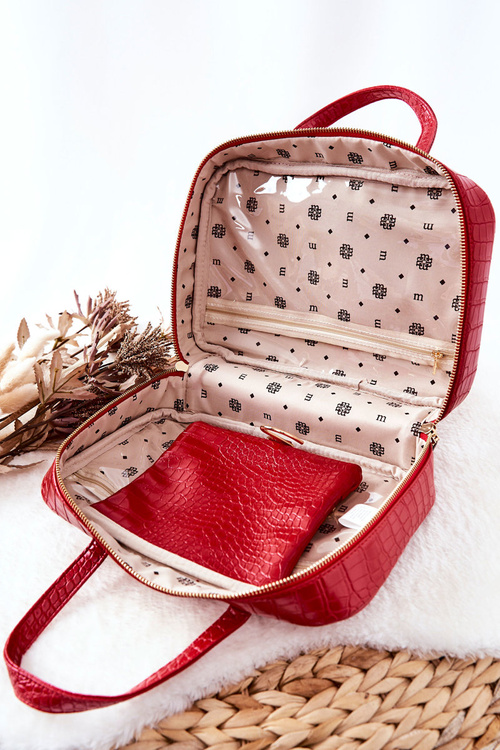 Duża Kosmetyczka Monnari CSM0080-005 Czerwona