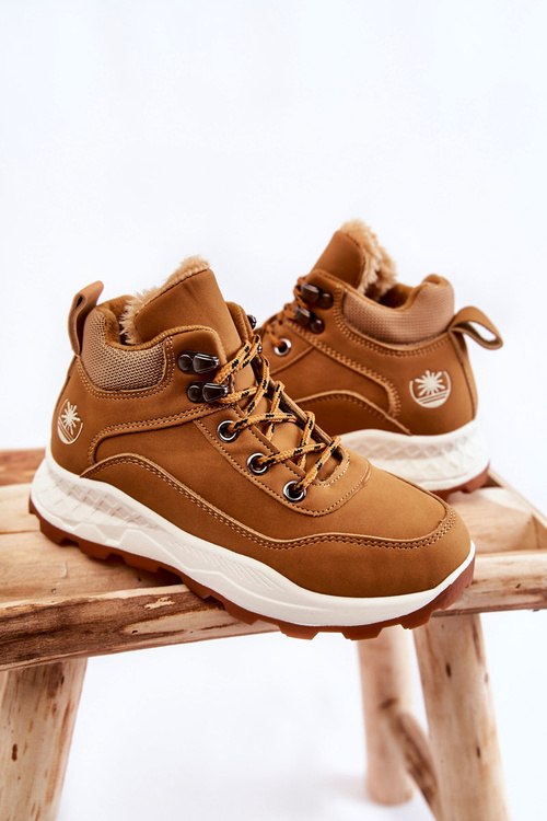 Dziecięce Ocieplane Botki Trapery Camel Otto