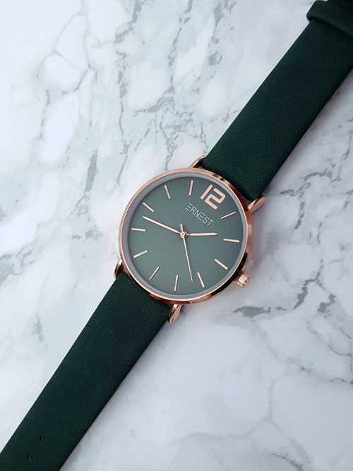 Damski Zegarek Ernest Claire Zielony