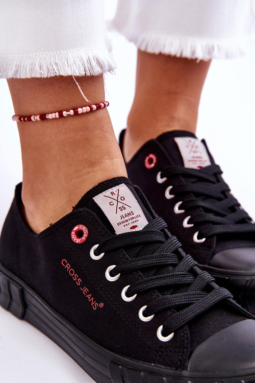 Klasyczne Damskie Trampki Cross Jeans LL2R4051 Czarne