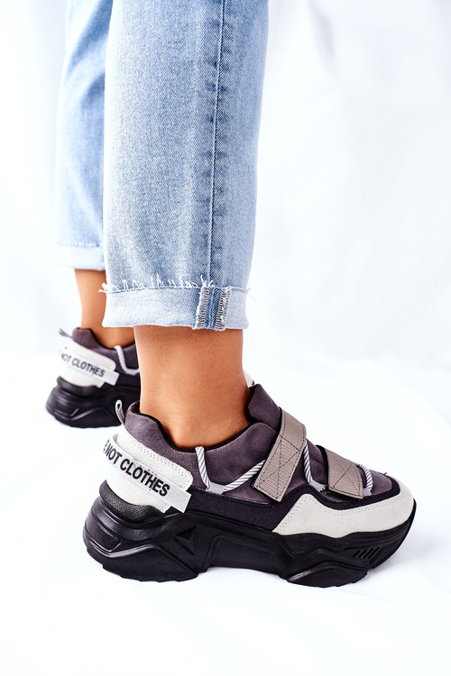 Damskie Sportowe Buty Sneakersy Czarne Katerini