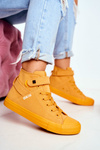 Damskie Wysokie Trampki Big Star FF274581 Żółte