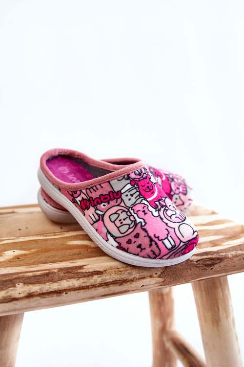 Dziecięce Papcie Wsuwane Inblu B9000046 Różowe