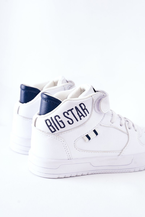 Dziecięce Sportowe Buty BIG STAR II374034 Biało-Granatowe