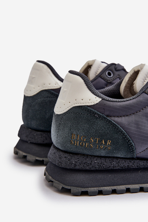 Sneakersy Męskie Memory Foam System Big Star NN174326 Granatowe