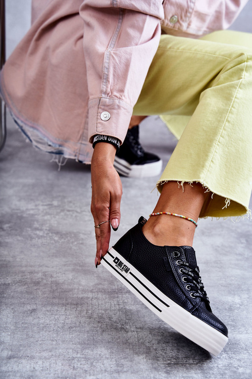 Niskie Damskie Trampki Big Star KK274015 Czarne