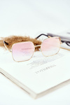 Okulary Przeciwsłoneczne Prius PRE-14 Złote Różowe Szkła Lustrzane