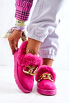 Damskie Papcie Złoty Łańcuch Fuksja Ardrums