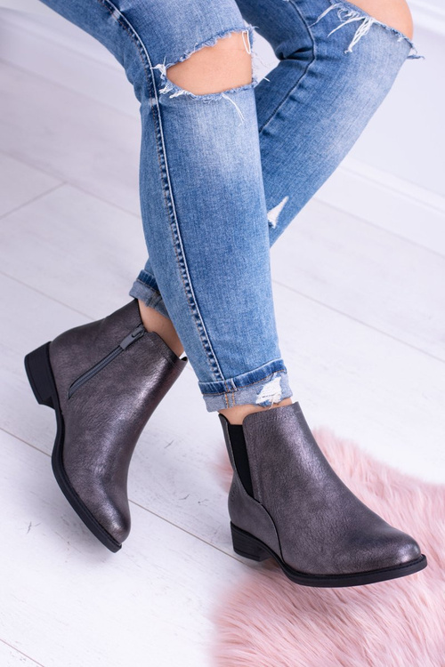 Sergio Leone Ciemnoszare Botki Płaski Obcas Vuko