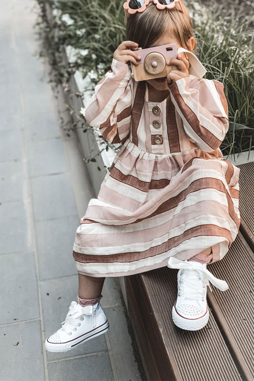 Dziecięce Trampki Z Cyrkoniami Białe Smile