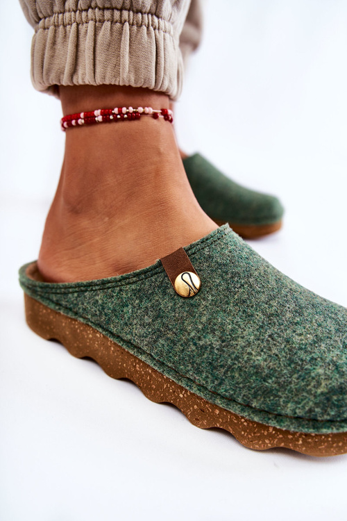 Domowe Papcie Klapki Profilaktyczne Inblu DK-08-007 Zielone