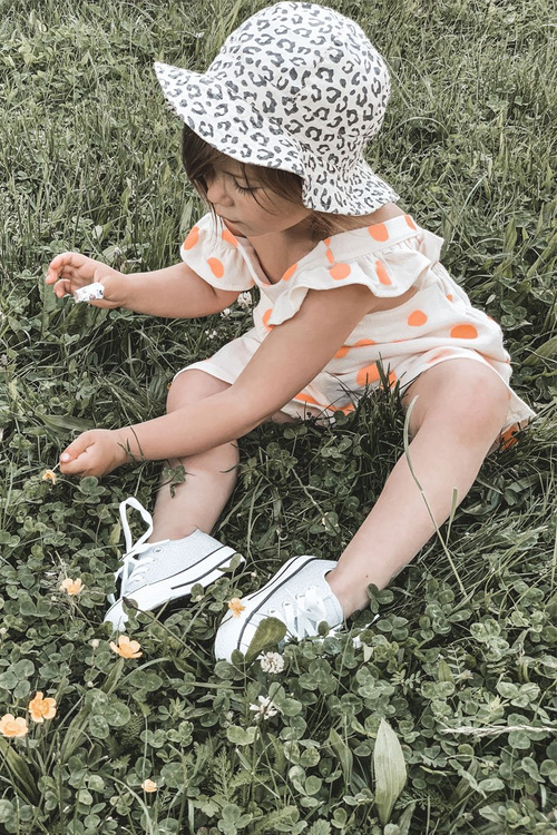 Dziecięce Brokatowe Trampki Srebrne Bling-Bling