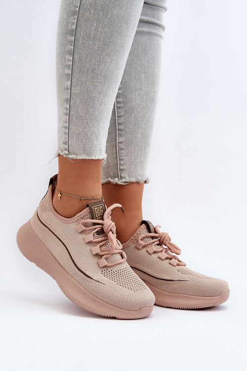Damskie Buty Sportowe Big Star NN274664 Nude