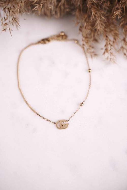 Damska Bransoletka Łańcuszek Na Nogę Złota Celine