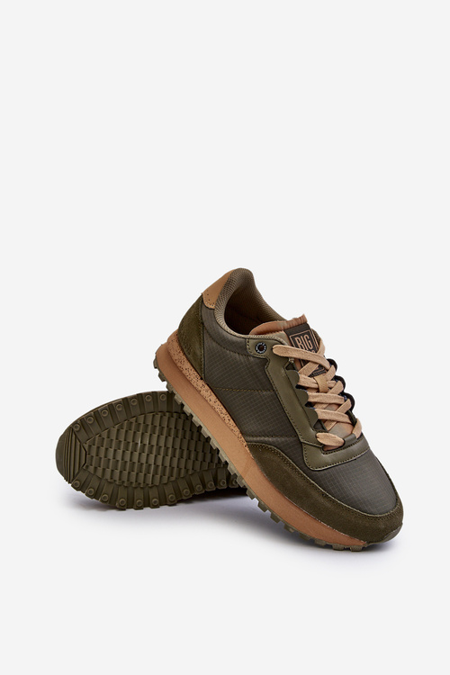 Sneakersy Męskie Memory Foam System Big Star NN174325 Khaki