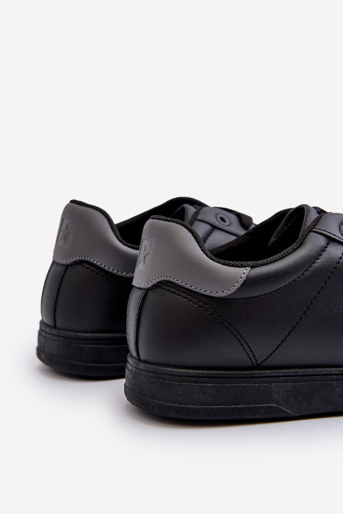 Niskie Trampki Męskie Eko Skóra Big Star NN174284 Czarne