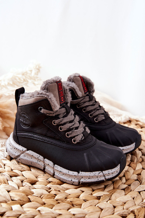 Dziecięce Ocieplane Botki Big Star II374074 Czarne