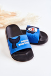 Lekkie Dziecięce Klapki Ciemnoniebieskie Sharky
